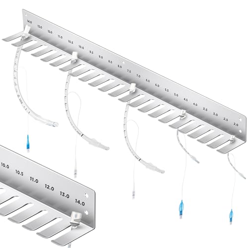 Zonon Endotracheal Tube Holder 304 Stainless Steel Rack, 29.3 Inch, 2.0-14 - size: 29.3 Inch, 2.0-14