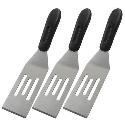 Small Spatula, Mini Stainless Steel Serving Spatula, 3Pcs - size: Slotted
