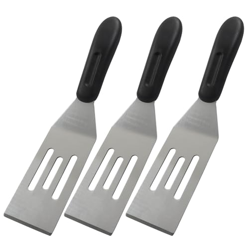 Small Spatula, Mini Stainless Steel Serving Spatula, 3Pcs - size: Slotted