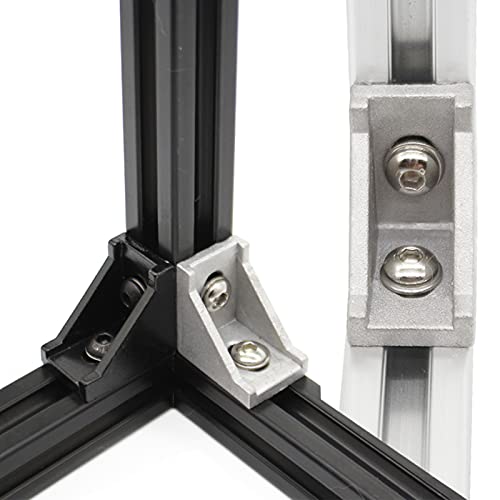 10 Set 1010 Aluminum Extrusion Hardware Accessories Corner Brackets - style: 10 sets brackets with m6