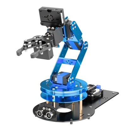 Robotic Arm for Arduino AI Vision & Voice Interaction 6DOF Serial Bus Servo Smart Robot Arm, STEM Project Educational Robot & Engineering Kits, Science/Coding/Programming Set, LeArm AI Advanced Kit