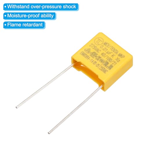 PATIKIL Safety Capacitors 12Pack 0.01uF AC 275V 10mm Pin Pitch 12x11x5mm - size: 10mm Pin Pitch, style: 0.01uF