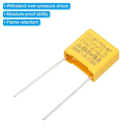 PATIKIL Safety Capacitors 12Pack 0.01uF AC 275V 10mm Pin Pitch 12x11x5mm - size: 10mm Pin Pitch, style: 0.01uF