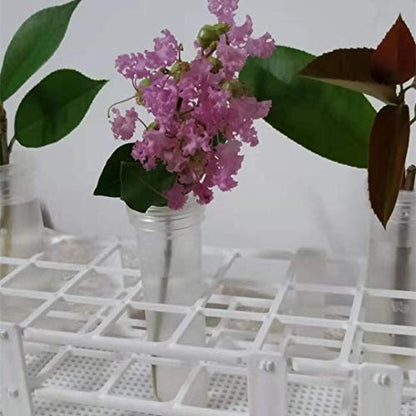 3 Packs Plastic Test Tube Rack, 40 Holes Lab Test Tube Rack Holder for 20mm Test Tubes, White, Detachable (40 Holes) - color: 40 Holes