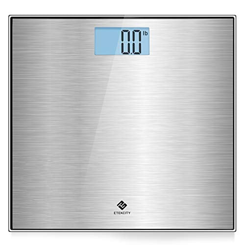 Etekcity Stainless Steel Digital Body Weight Bathroom Scale, 400 Pounds - color: Silver, size: 11.8 x 11.8 inches