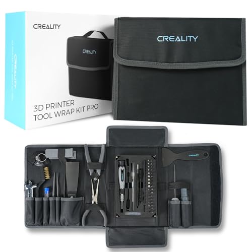 Creality 3D Printer Tool Kit, 74Pcs 3D Printing Tool Wrap Kit Assembly/Removal/Filament Cutting Set 3D Printer Accessories for All FDM Printers Cleaning Finishing Printing - color: 3D Printer Tool Kit
