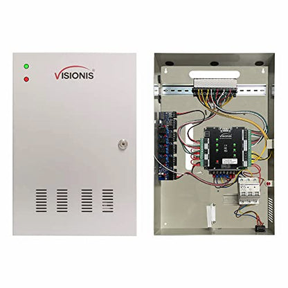 Visionis 2 Door Network Access Control Panel, TCP/IP, Fire Alarm, Cabinet - size: 2 Door Panel