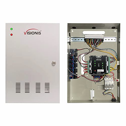 Visionis 2 Door Network Access Control Panel, TCP/IP, Fire Alarm, Cabinet - size: 2 Door Panel