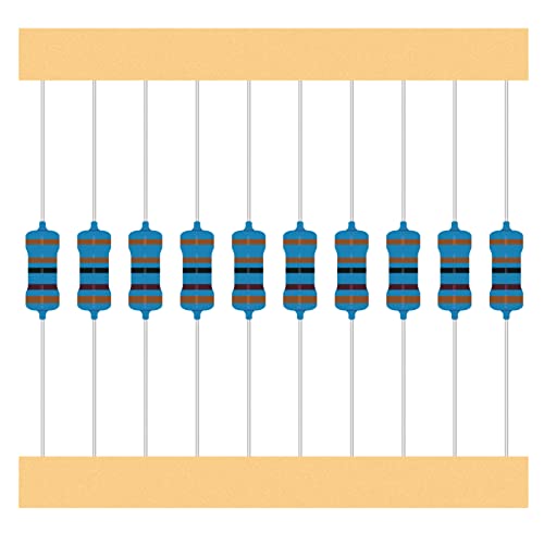 25 Values 1/2W Resistor Kit from 1 Ohm to 1M Ohm 1/2 Watt 1% Metal Film Resistors Assortment - style: 1/2W