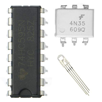 458 Electronic Starter Fun Kit for Arduino Raspberry Pi | Basic Electronics Components Starter Kit | Power Supply Module, Jumper Wire, Great Range of Resistors, Breadboard 400 Tie-Point