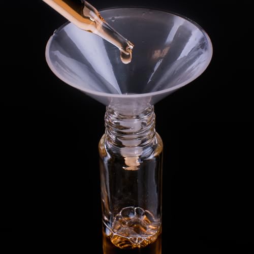 Super Z Outlet Small Clear Plastic Mini Funnels for Arts & Crafts Supplies - Pack of 12