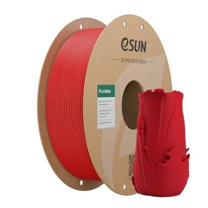 eSUN Matte PLA Filament 1.75mm Fire Engine Red,3D Printing Filament - color: 2.matte Pla-fire Engine Red