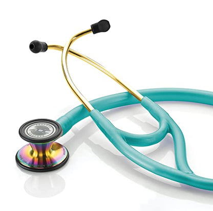 ADC Adscope 601 Convertible Cardiology Stethoscope, AFD Tunable Technology - color: Iridescent Metallic Caribbean