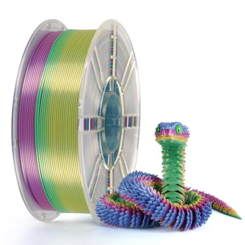 Kingroon Silk PLA Filament 1.75mm Rainbow Filament 3D Printer Filament Color Changing Filament 1kg Dimensional Accuracy ±0.02mm,Fit Most 3D Printers(Lovely) - color: 1kg Lovely