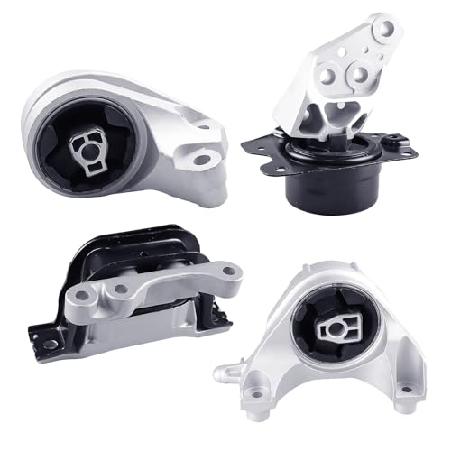 4PCS Engine Mount Set for 2010-2017 Chevy Equinox GMC Terrain V6 Auto - size: 2010-2017 Chevrolet Equinox