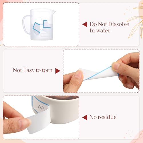 1000 Food Labels, Removable Freezer Labels with Dispenser, Red/Blue - size: 1 x 3 in