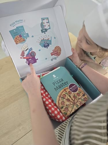Tovla Jr. Kids Pizza Making Kit | Real Reusable Chef Tools | Ages 5-12 - style: Pizza Making Kit