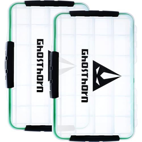 Ghosthorn Waterproof Fishing Tackle Box Organizer 3700 Lure Storage 2 Pack - size: 3700*2