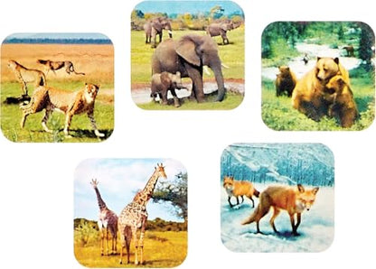 WARM FUZZY Zoo Animals 3D Viewfinder | 3 Reels 21 3D Images - color: Zoo