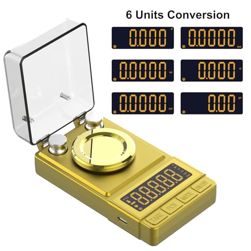 MAXUS Gold Milligram Scale 100g x 0.001g, Digital Powder Scale for Jewelry