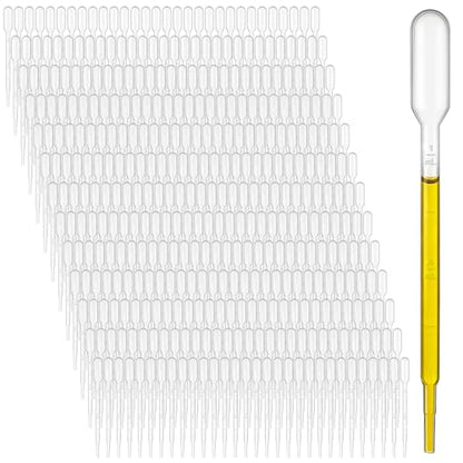 1000 Pcs 1ML Premium Disposable Plastic Transfer Pipettes, Clear Graduated Eye Dropper for Essential Oils, Home Use, Science Class, Lab Experiments, DIY Art (1 ML)