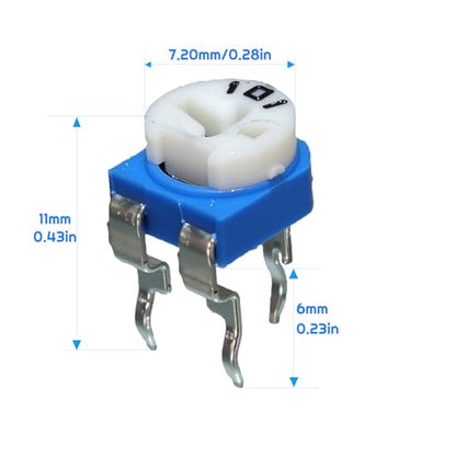 15 Values 150 pcs Variable Resistor Trimmer Potentiometer Assortment Kit