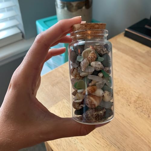 4 pcs 120ml Small Glass Bottles with Cork Stopper,Graduation Gifts,Decorative Bottle,Vials Jars,Cute Storage Jar,Wishing Bottle 47x90mm(1.85x3.55inch) - size: 47x90mm(1.85x3.55inch)