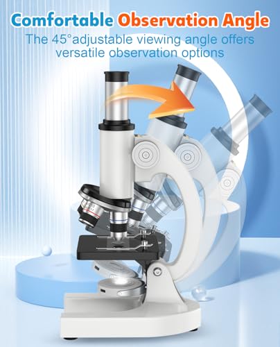 2000X Microscope for Kids Adults Beginner: Compound Monocular Microscope