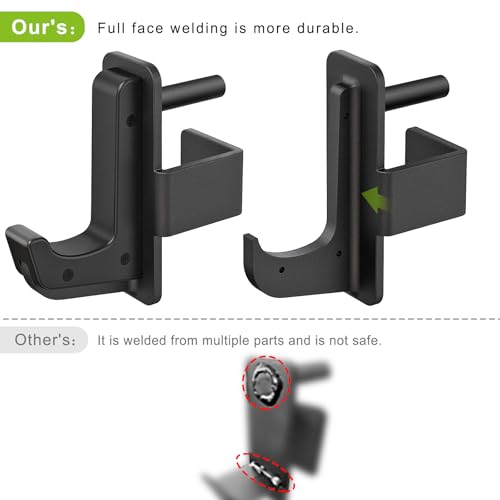 SELEWARE Heavy Duty J Hooks for Power Rack, 2" x 2" Tube, 1/2" Holes - color: For 1/2" Hole of 2x2 inch Rack