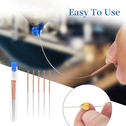 BORDSTRACT 3D Printer Nozzle Tool, Cleaning and Maintenance Kit, 5pcs 1.0mm Cleaning Needles for 1.0mm Nozzles, Quick and Easy Cleaning Material - size: 1.0