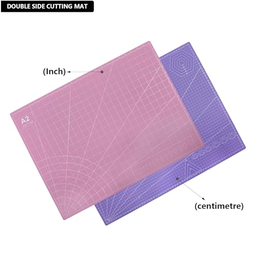 23" x 17" Self Healing PVC Cutting Mat, A2-Pink or Purple - color: A2-Pink or Purple