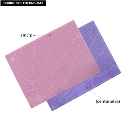 23" x 17" Self Healing PVC Cutting Mat, A2-Pink or Purple - color: A2-Pink or Purple