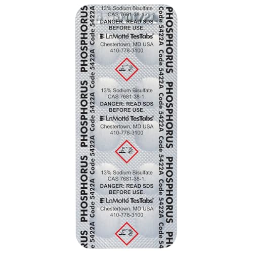 Lamotte TesTab Refill, Phosphorus Test Tablets for Phosphate Kit, 5422A-H, 50 Tests