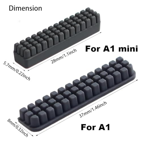 3 PCS 3D Printer Parts BambuLab A1 Nozzle Silicone Brush Heatbed Nozzle Wiper Cleaning Tool Compatible with Bambu Lab A1 3D Printer, for Cleaning Extruder Filaments