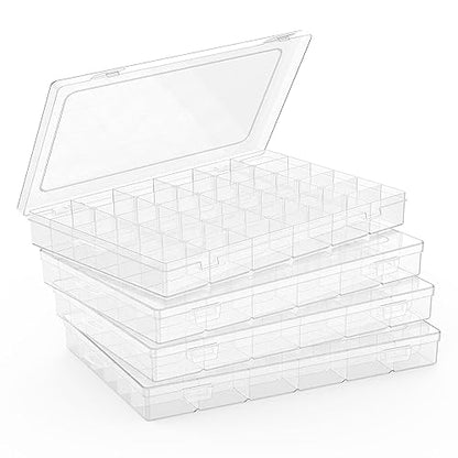 Goiio 8 Pack Plastic Organizer Container Box