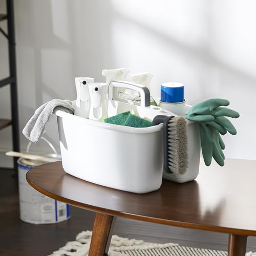 Gracious Living 2-Compartment Portable Plastic Storage Caddy & Tote - size: 1 Pack