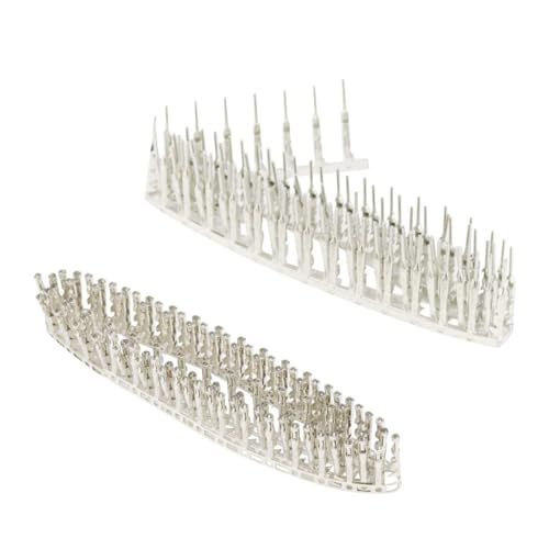 100PCS 2.54mm 18-24awg Male Pin Crimp Terminal Connector + 100PCS Female Pins Connector Kits for Dupont Jumper Wire Cable - color: 100PCS Male and 100PCS Female