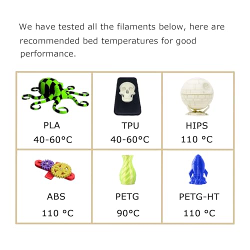 PEI Build Plate for Anycubic Kobra 3/Kobra 3 Combo - 256x268mm Double Sided Textured PEI Sheet | Ultra-Strong Adhesion for PLA, PETG, ABS, TPU | No Glue Needed | Flexible Magnetic Steel Plate