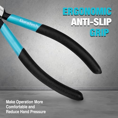 DURATECH 5 Inch Wire Cutter, Precision Flush Cutter with CNC Machined Edges