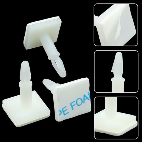 White Sticky PCB Spacers, 25 Pcs, 12.4mm/0.49" Height - size: 12.4mm/0.49"