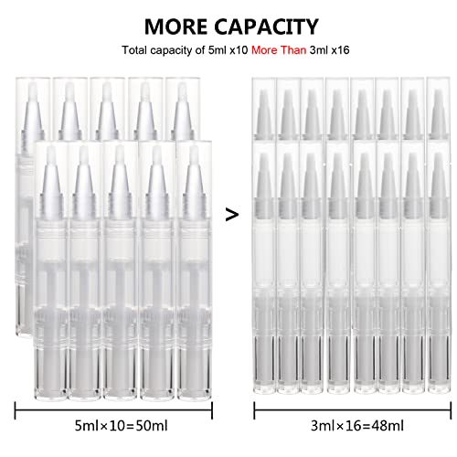 UPZIGS Empty Cuticle Oil Pen, 5ml-10 Pack - size: 5 ml, 10 Count