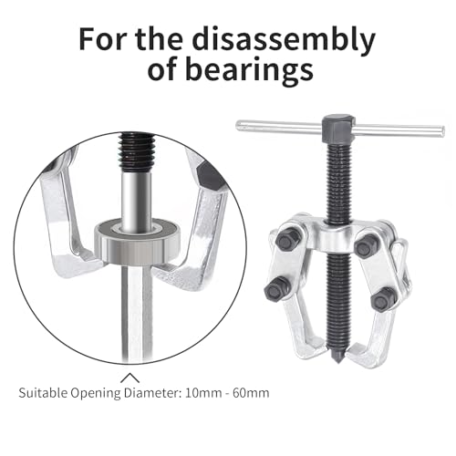 2 Jaw 2.25in/60mm Universal Bearing Gear Pullers - size: Mini 2Jaw 0.4-2.25 In