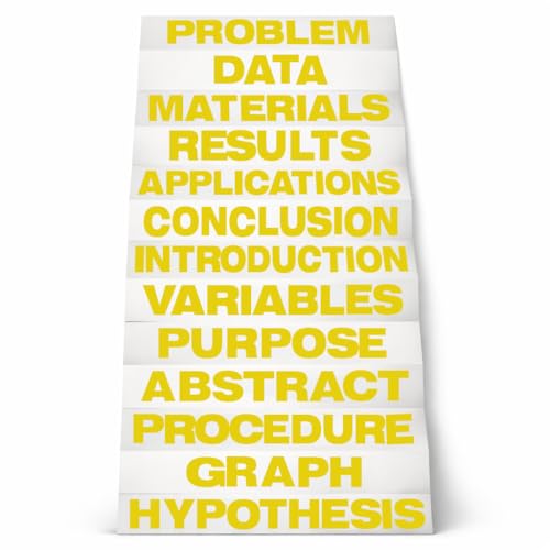 Flipside Products Yellow Science Fair Titles, Display Board Titles, Projects, School, Kids, Classroom, Pack of 24 - color: Yellow