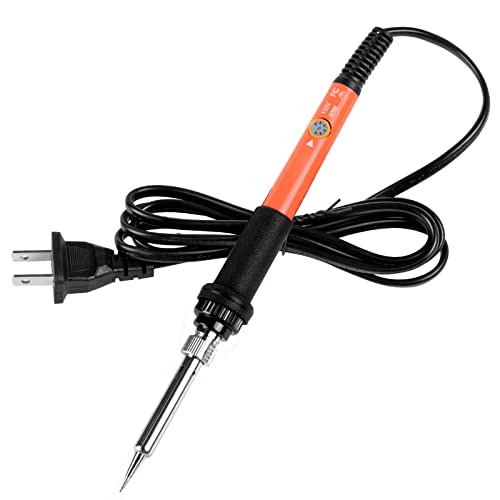 Soldering Iron, 60W 110V Adjustable Temperature Soldering Iron Pen, Portable Welding Tool, Fast Heating, for Electronic Repair, Jewelry, DIY - color: Orange