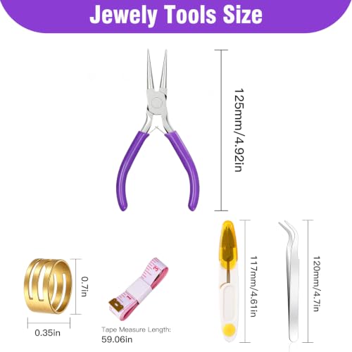 Round Nose Plier for Jewelry Making Jewelry for Jewelry Repair - color: Purple