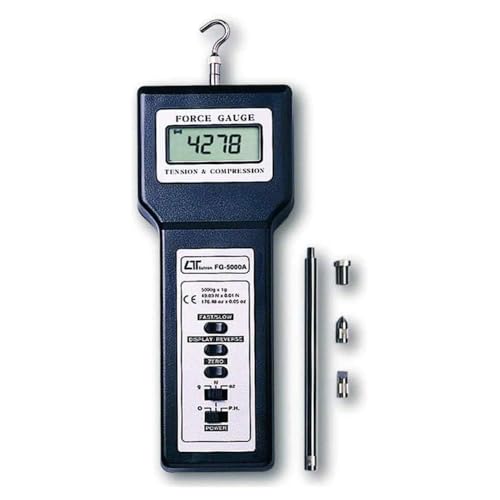Electronic Digital Force Gauge (Range: 5000 g | 176.40 oz | 49.03 Newton) | Push Pull Force Gauge for Tension & Compression Capability | Model: FG-5000A