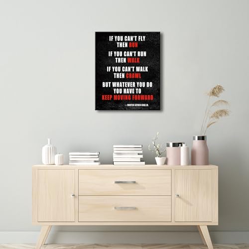 Pyradecor Keep Moving Forward Motivational Classroom Positive Quotes Inspirational Poster Canvas Prints Wall Art for Office Living Room Home Decorations - color: Keep Moving, size: 24"L x 20"W