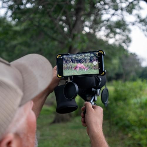 Phone Skope Complete Digiscoping Kit: Ideal Scope Camera for Hunting/Birding/Stargazing - Phone Scope Adapter Kit Includes Phone Scope Mount Case, Eyepiece Adapter, Lens Cloth - Fits Most Smartphones - color: Compatible with Samsung S10, size: Swarovski N