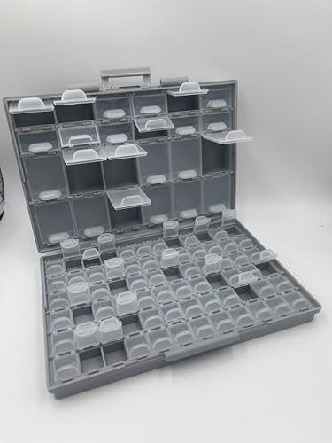 AideTek 4 units BOX-ALL-96 Compartments Empty Enclosure SMD SMT Organizer Great Surface Mount Components Organizer - style: 4BOXALL96