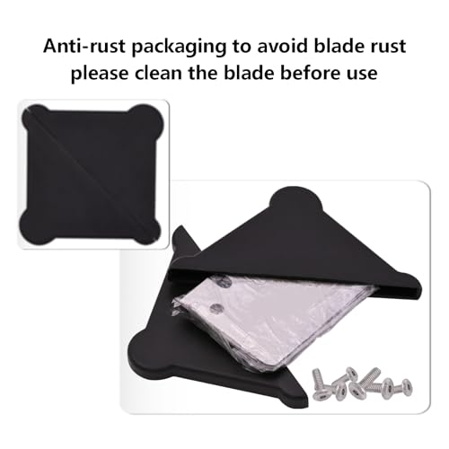 3PCS Blades for Bambu Lab Scraper, 3D Printer Tool SK5 Steel Scraper Tip Blade with Screws for Bambu Lab Build Plate Scraper